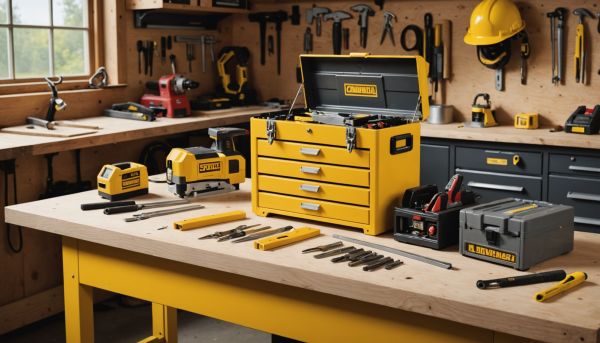 Boîte à outils et machines pour le bâtiment
